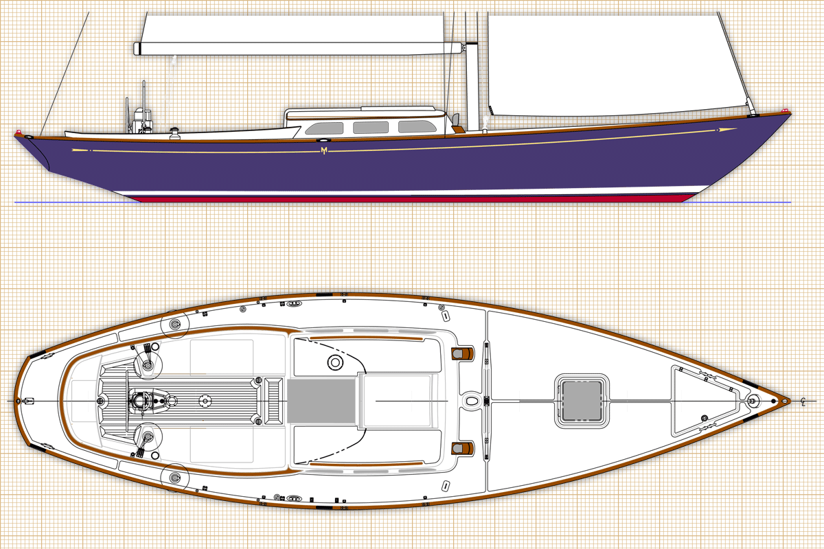 36 foot sailboat